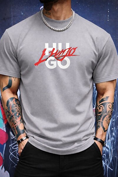 yombaa Tricou oversize din bumbac cu design special imprimat pentru femei și ...