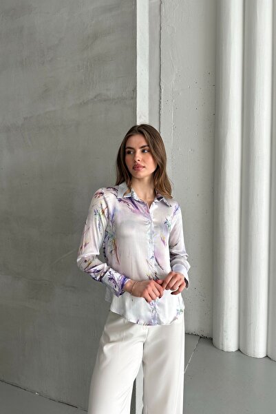 Hiccup MY FASHION Πουκάμισο με αφηρημένα σχέδια και κουμπιά