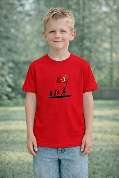 LORVEX Παιδικό μπλουζάκι 23 Απριλίου Μπλουζάκι για την Ημέρα της Κυριαρχίας κ...