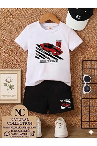 Nice Clothes TRIUNGRĂ ȘI PANTALONI SCURȚI DE VARĂ PENTRU COPII UNISEX (IMPRIM...