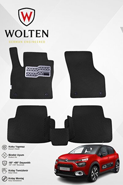 w wolten german engineered C3-CİTROEN-(2017-2024) İÇİN EVA İÇ PASPAS TAKIMI (...
