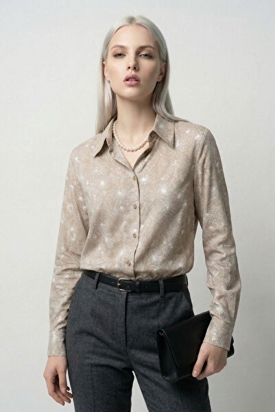 Hiccup Πουκάμισο με αφηρημένο σχέδιο και κουμπιά MY FASHION