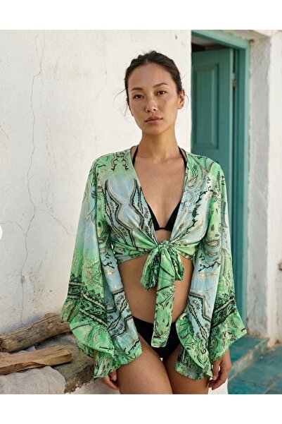 laviyonsa Etnik desenli ipek Otantik Bolero (36-46) STD
