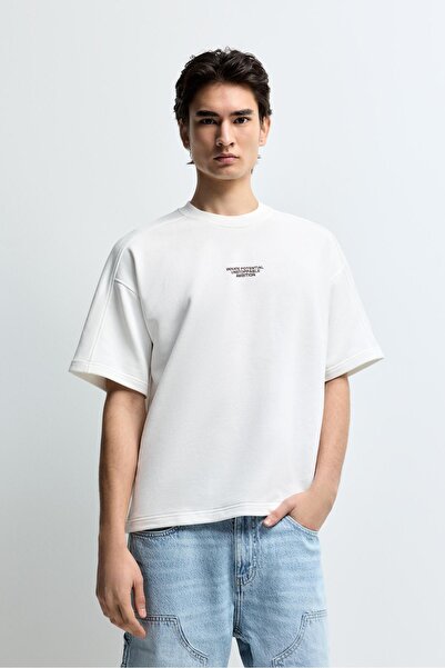 LEFTIES Kısa kollu baskılı sweatshirt