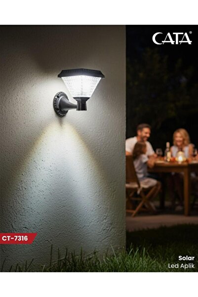 Cata CT-7316 RİVA SOLAR LED APLİK BAHÇE AYDINLATMA
