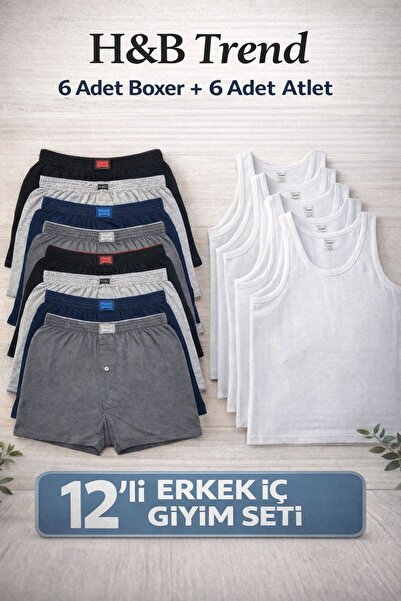 Tutku HB TREND ΑΝΔΡΙΚΑ ΑΠΛΑ ΧΤΕΝΙΣΜΕΝΑ ΒΑΜΒΑΚΙΝΑ ΜΠΟΞΕΡΑΚΙΑ 6 ΤΕΜΑΧΙΑ ΧΤΕΝΙΣΜ...