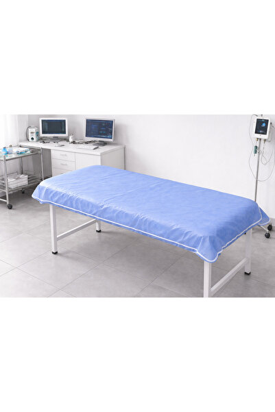 AKSUOĞULLARI Tek Kullanımlık Sedye Örtüsü Mavi 80X220 cm Nonwoven 10’lu Paket...