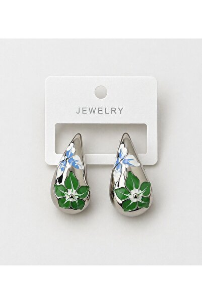 shop Damla Model Silver Colored Vintage Earrings