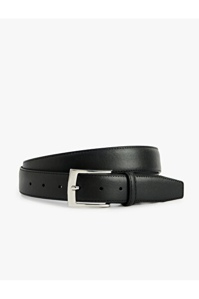 Koton Faux Leather Belt with Buckle