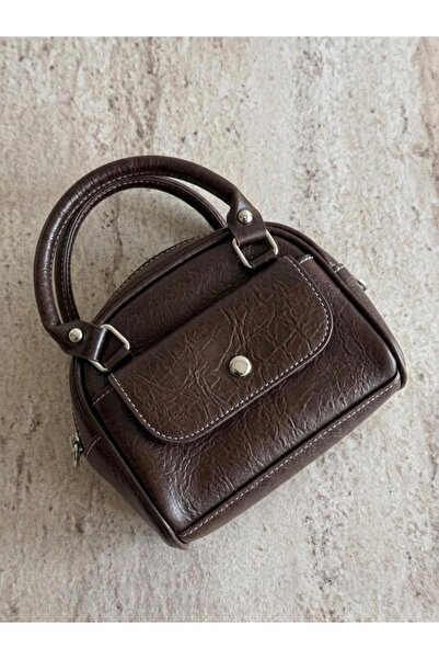 JASECO Vintage Style Handbag with Front Pocket 17X16Cm