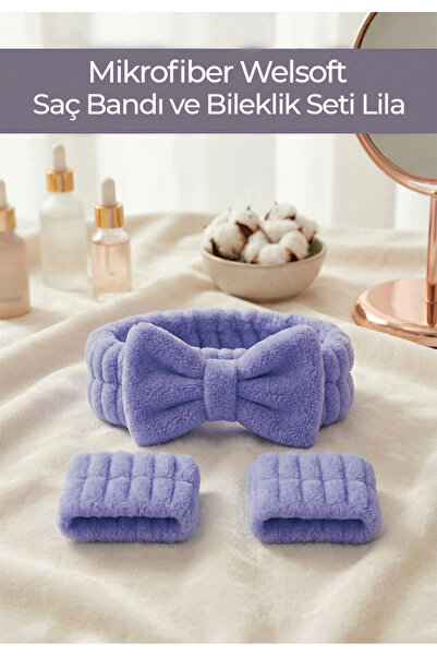 Lotravia Microfiber Welsoft Hair Band and Wristband Set – Makeup & Face Washing