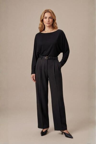 Betimoda Γυναικείο ελαστικό κορμάκι με λαιμόκοψη καγιάκ, μακρύ μανίκι και ντρ...