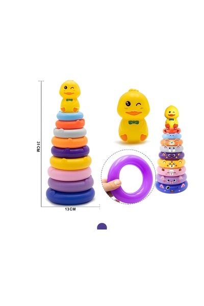 Trendbaby لعبة حلقات الهرم التعليمية للأطفال من Trend Baby & Trend Kids
