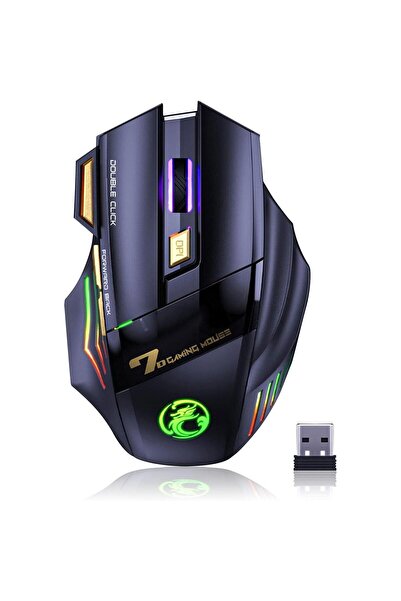 Genel Markalar iMCE GWX7 Kablosuz Şarjlı RGB Gaming Mouse Sessiz Tık Oyun Far...