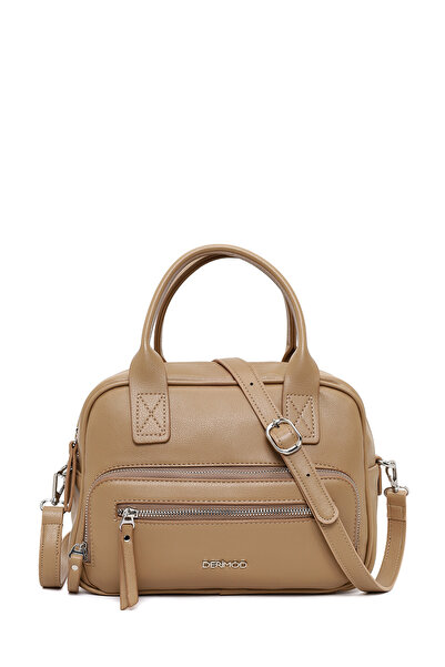 Derimod Γυναικεία τσάντα ώμου μπεζ με μακρύ λουράκι 26SBD2011FT