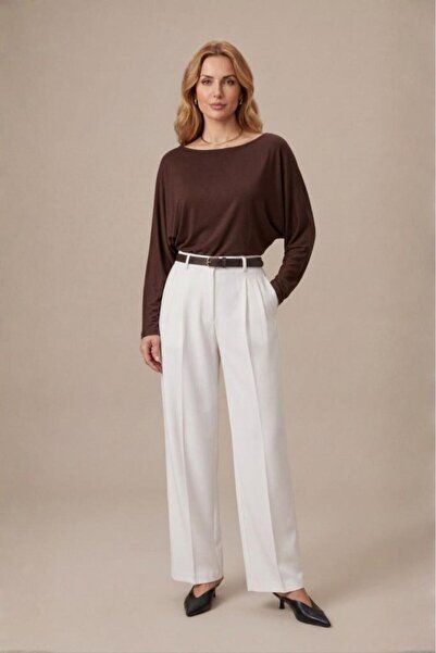 Betimoda Γυναικείο ελαστικό κορμάκι με λαιμόκοψη καγιάκ, μακρύ μανίκι και ντρ...