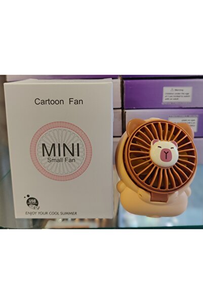 ada çanta kırtasiye Capybara figürlü saat model kordonlu şarjlı el fanı / van...