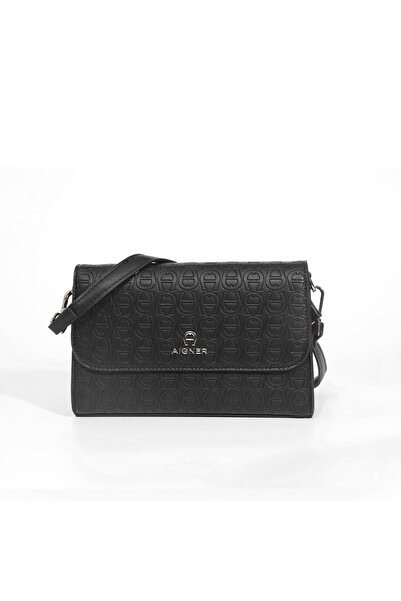 Aigner حقيبة يد نسائية كاجوال بتصميم عتيق مطبوع عليها حروف من AgNew