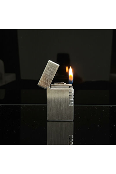 GLSVM Özel Kutulu Desenli Lüks Çakmak - Yan Sürgülü Kapaklı Alevli Model