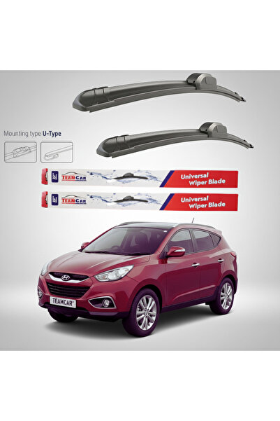 TEAMCAR Hyundai ix35 (2009–2015) Επίπεδες Υαλοκαθαριστήρες |   Μπροστινό Σετ ...