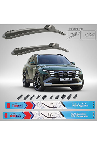 TEAMCAR Hyundai Tucson IV (2020–2024) Επίπεδες Υαλοκαθαριστήρες |   Μπροστινό...