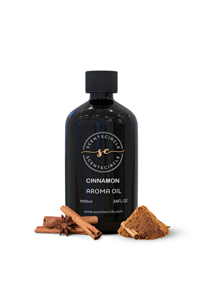 Scentscircle Cinnamon Aroma Diffuser Oil 1000ml | Rich Spiced Home Fragrance Oil