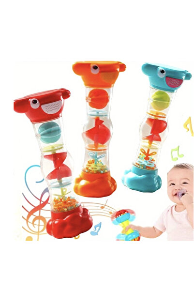 OEM Κουδουνίστρα σε σχήμα κλεψύδρας με χάντρες και ήχο βροχής για μωρά από 6 ...