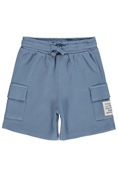 Civil Boys Pantaloni scurți de bază cu nasturi în față pentru copii de 2-5 an...