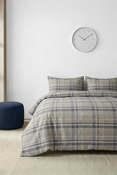 Anılsan Σετ Παπλωματοθήκη Ustica Blue Double 100% Βαμβακερό Ranforce