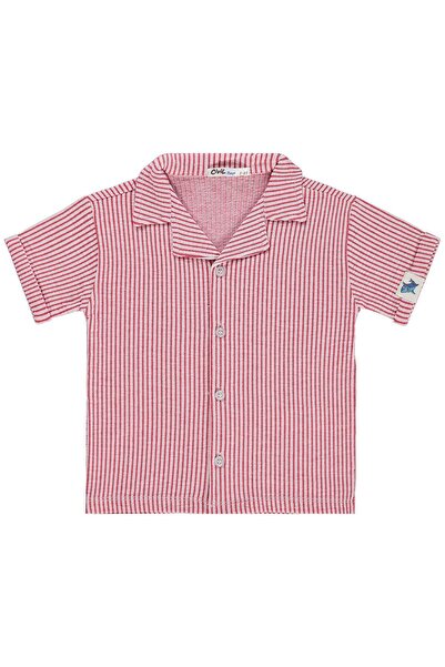 Civil Boys Πουκάμισο με σχέδια για ηλικίες 2-5 ετών - Κόκκινο