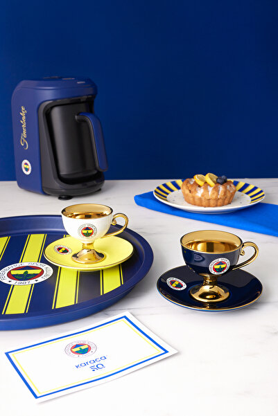 Karaca x Fenerbahçe Lisanslı 2 Kişilik Kahve Fincan Takımı 80 ml