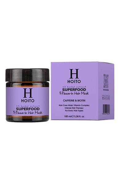 Hoito Superfood Leave-in Besleyici Durulanmayan Saç Bakım Maskesi 100 ml