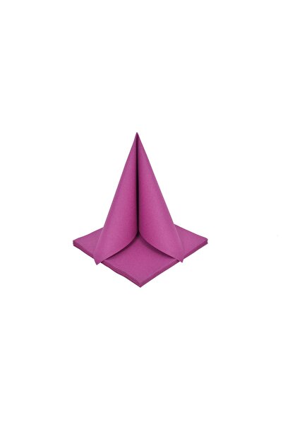 AS7 MARKET Purple Fabric Textured Airlaid Napkin 40X40 1/4 Pack of 50