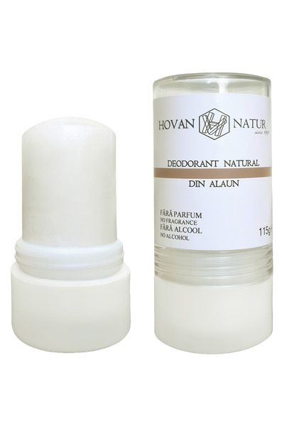 Hovan Natur Αποσμητικό Στικ από Πέτρα Αλουμίνας, 115γρ.