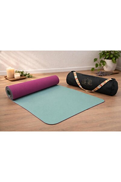 NareSpor Χαλάκι γιόγκα TPE διπλής όψης & αδιάβροχη τσάντα μεταφοράς με στάμπα...