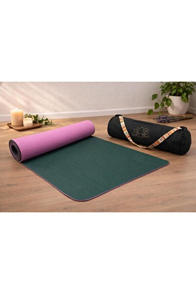 NareSpor Χαλάκι γιόγκα TPE διπλής όψης & αδιάβροχη τσάντα μεταφοράς με στάμπα...