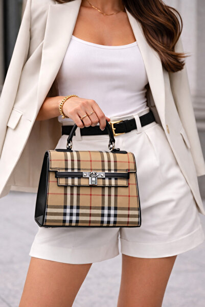 mothers dream Women’s Structured Top Handle Handbag – Classic Print Fashion Bag