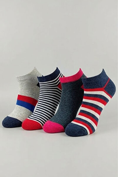 BENİSA ÇORAP Men's Booties Multi-Colored 4-Pack
