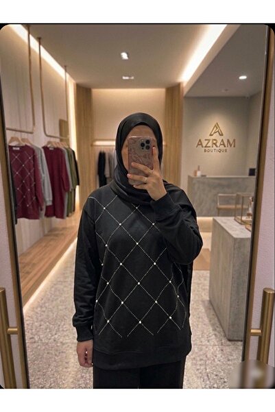 Azram Fashion Γυναικείο τουνίκ με μπακλαβά διακόσμηση και σχέδιο μπακλαβά