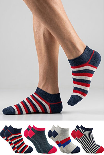KARDEŞLER ÇORAP Ανδρικά μποτάκια πολύχρωμα, συσκευασία 4 τεμαχίων