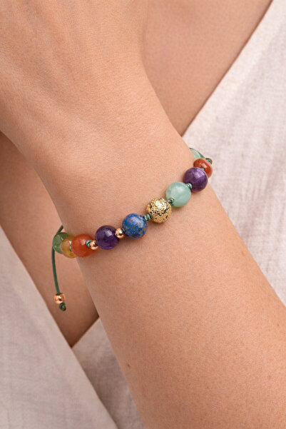 STORE ZARMAN 7 Chakra Natural Stone Bracelet – Energy, Balance, and Healing S...