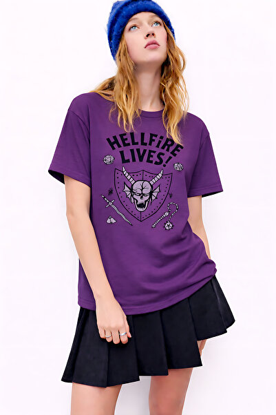 ArtYus Stranger Things Hellfire T-shirt sa printom, unisex, velika veličina –...