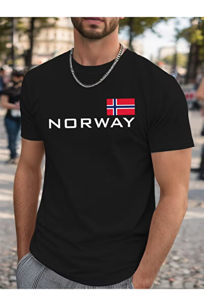 NOURAM Men'S Plus Size Pattern T-Shirt - Casual Short Sleeve