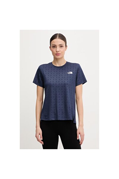 THE NORTH FACE تي شيرت نسائي منقوش باللون الأزرق الداكن (NF0A8G8C8K21)