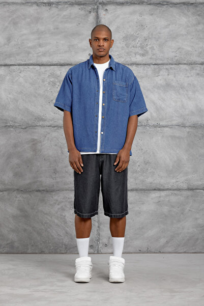 NOMARC Синя овърсайз риза от деним