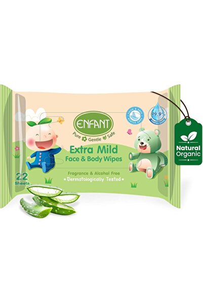 ENFANT EF ENFANT 8 Pack Organic Plus Extra Mild Baby Wipes Fragrance-Free & Alcohol-Free