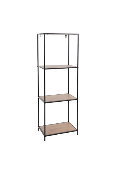 H&S collection Ραφιέρα αποθήκευσης με 3 ράφια από MDF και μεταλλικό σκελετό, ...