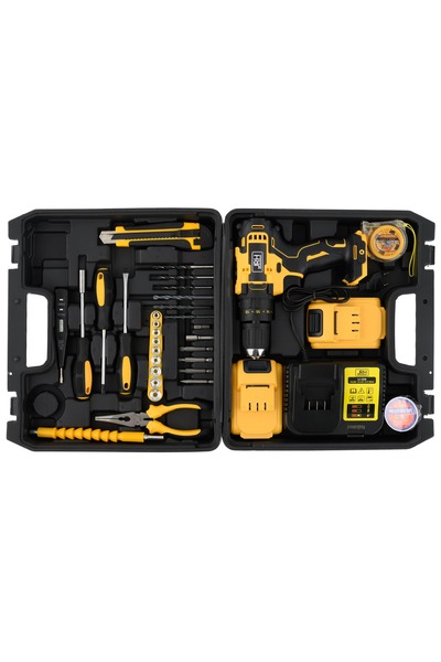 OEM Σετ Εργαλείων 30 Εξαρτήματα + Κρουστικό Δράπανο με 2 Μπαταρίες 24V