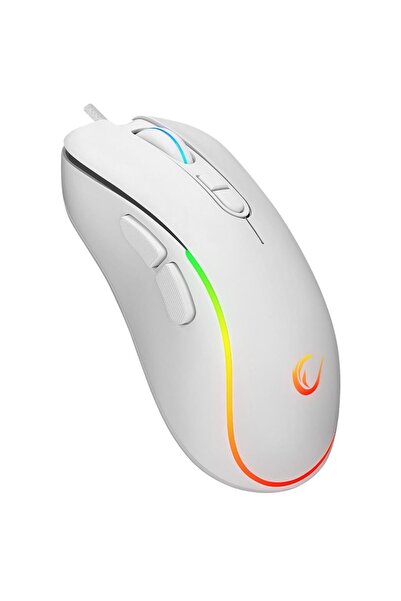 Everest Rampage KM-R57 Seraphic BEYAZ RGB Klavye , 12800 DPI Mouse + 30*25cm Mousepad Gaming 3lü Set