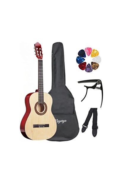 MegArya 39” Classical Guitar with Nylon Strings Guitar with Bag, Strap, Capo,...
